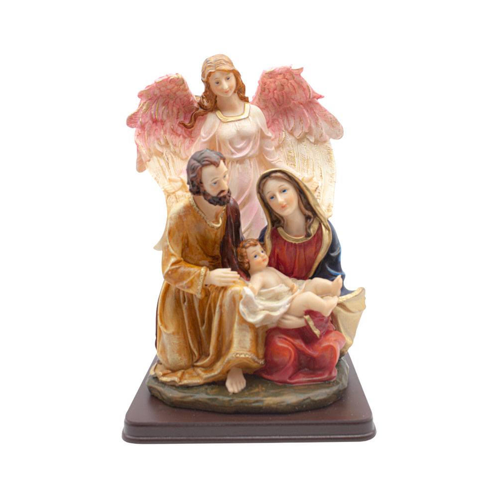 El Nacimiento La Sagrada Familia Tradicional Resina Resistente Mate