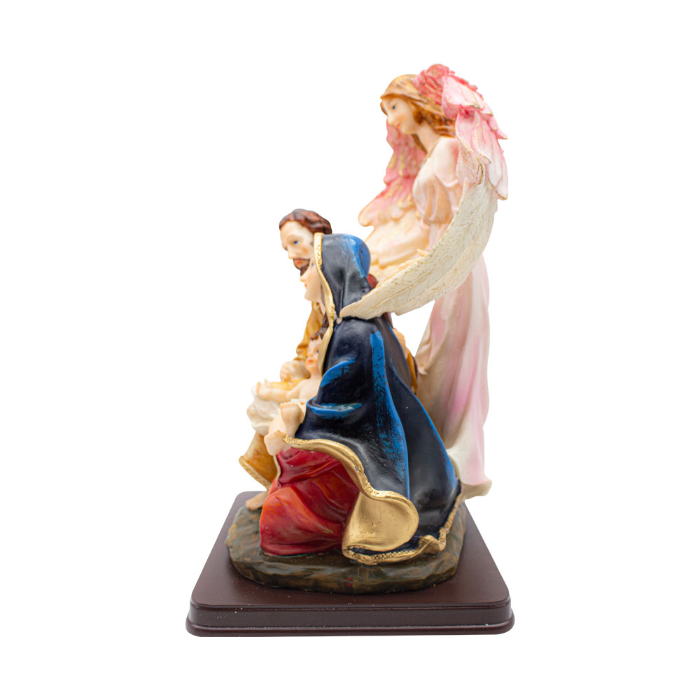 El Nacimiento La Sagrada Familia Tradicional Resina Resistente Mate