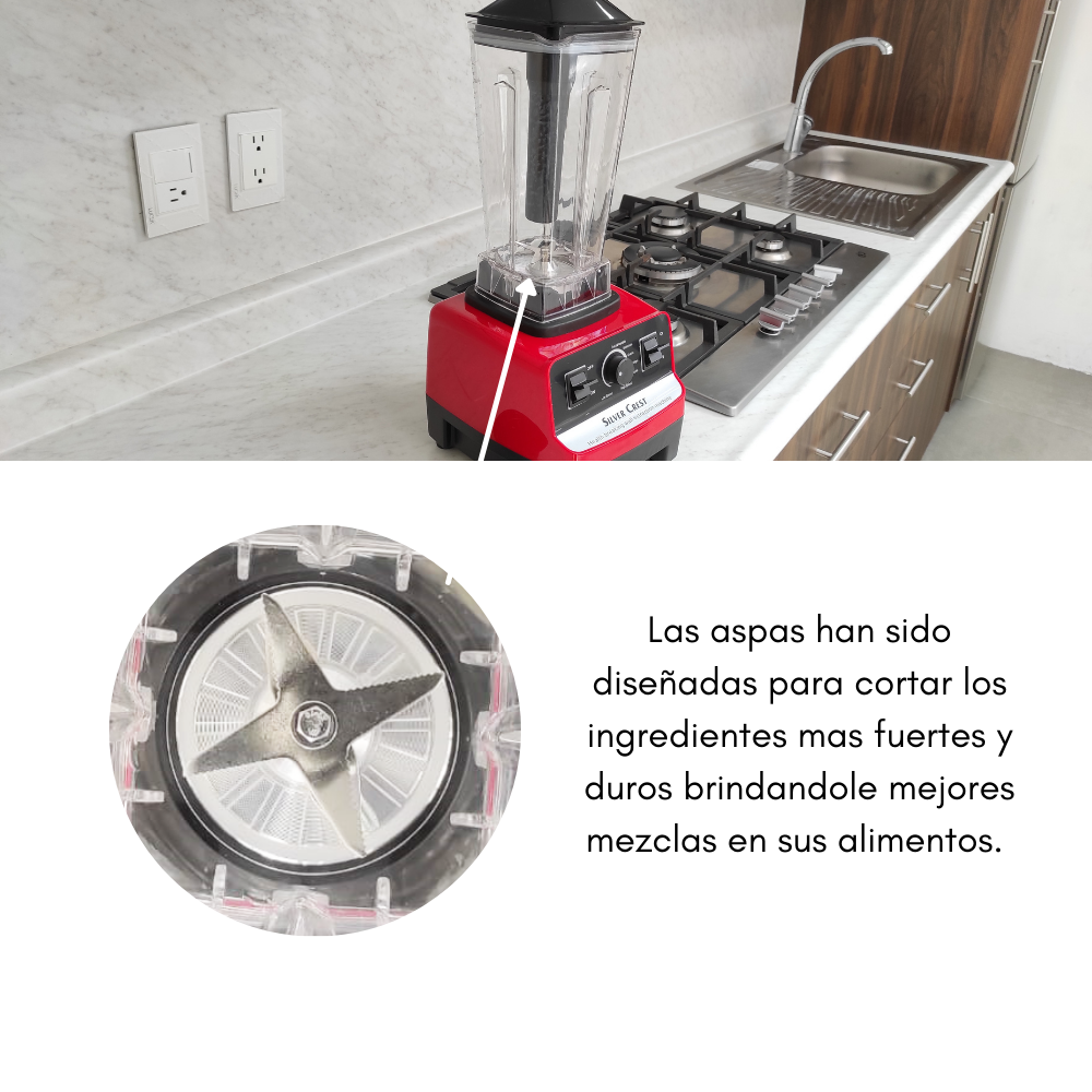 Licuadora Profesional Silver Crest 2200w 2l 110v Blender