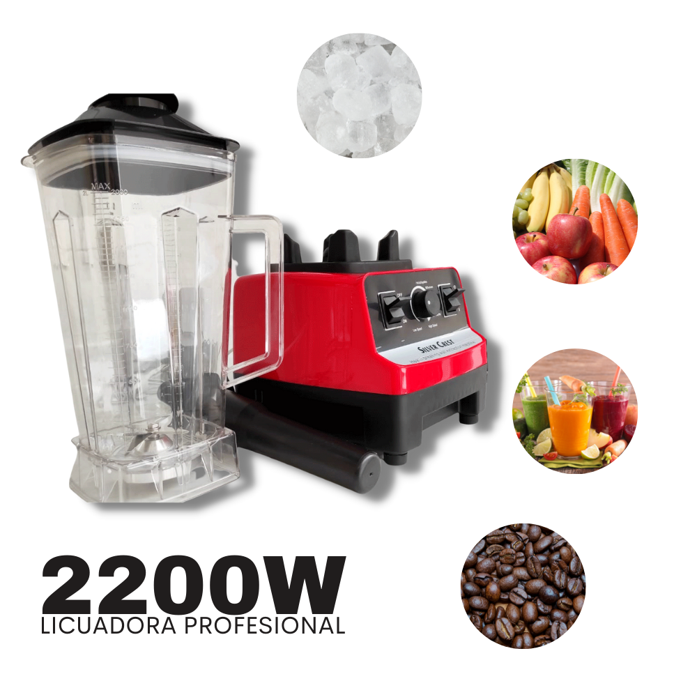 Licuadora Profesional Silver Crest 2200w 2l 110v Blender