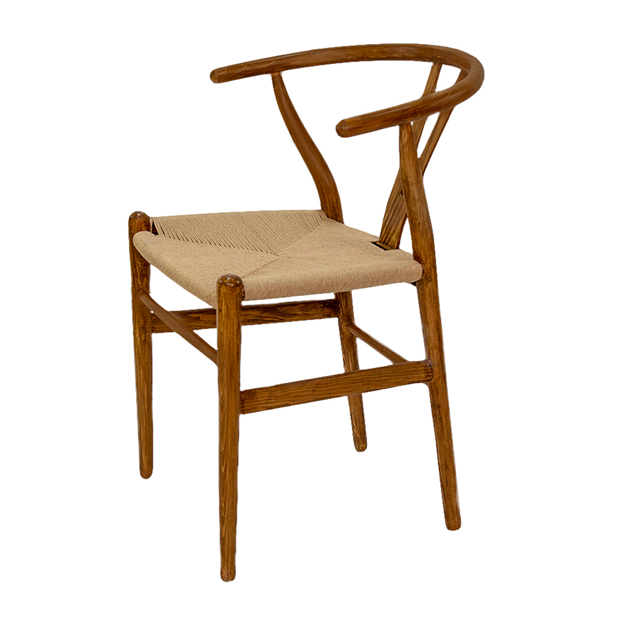 SILLA WISHBONE STYLE NOGAL