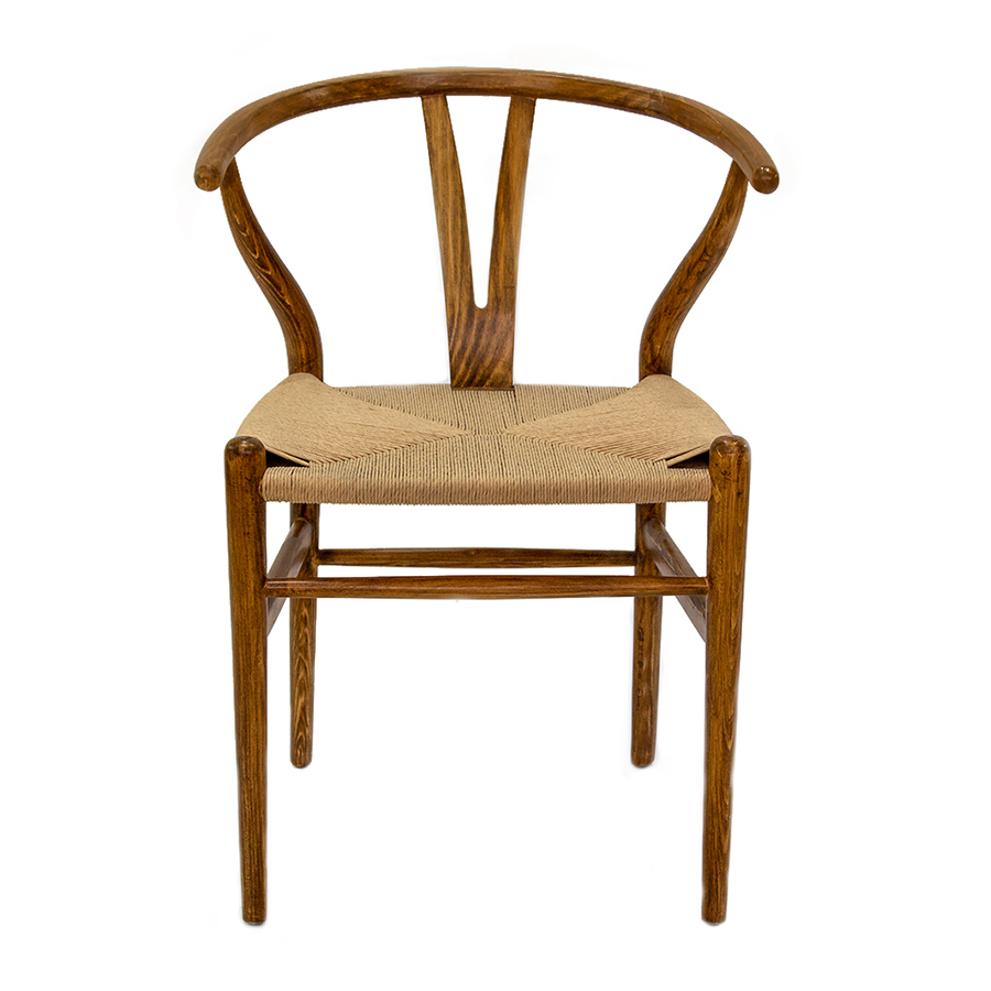 SILLA WISHBONE STYLE NOGAL