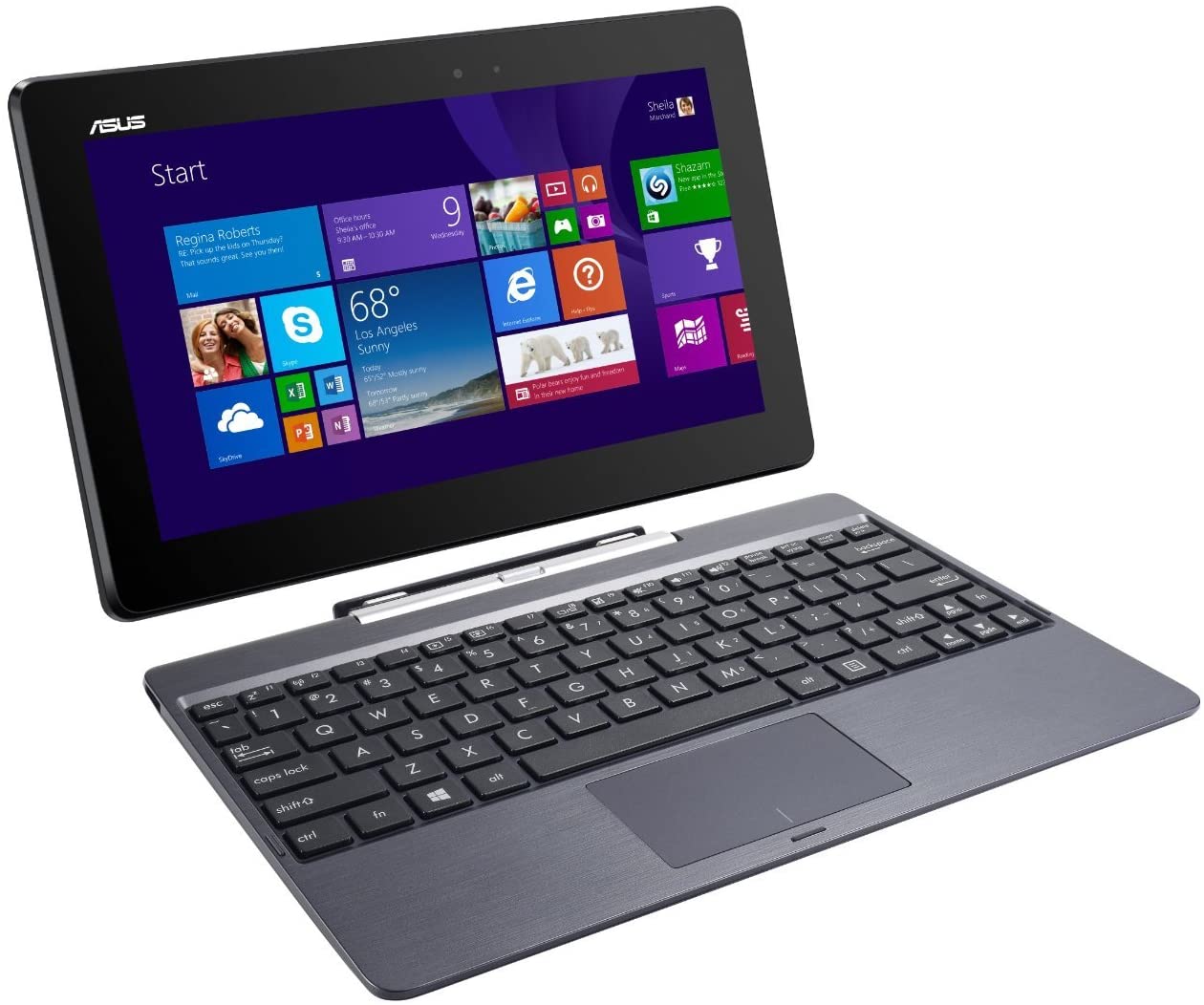 Asus Transformer Book t100tafb14gr 2 en 1 Tablet Intel Atom Z3735 F 1.33 GHz 32 GB eMMC Intel HD Graphics Memoria compartida visualización táctil Windows 8.1 Reacondicionado Grado a
