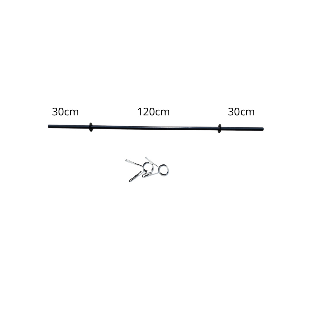barra semiolimpica de 1.8metros para discos de 1 pulgada
