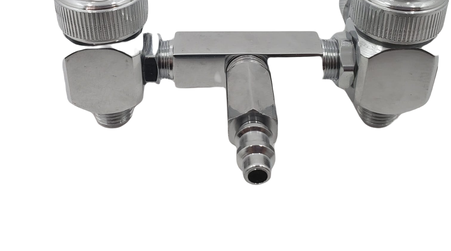 Flujómetro Oxígeno doble 0 - 15 lpm, conexion Puritan.