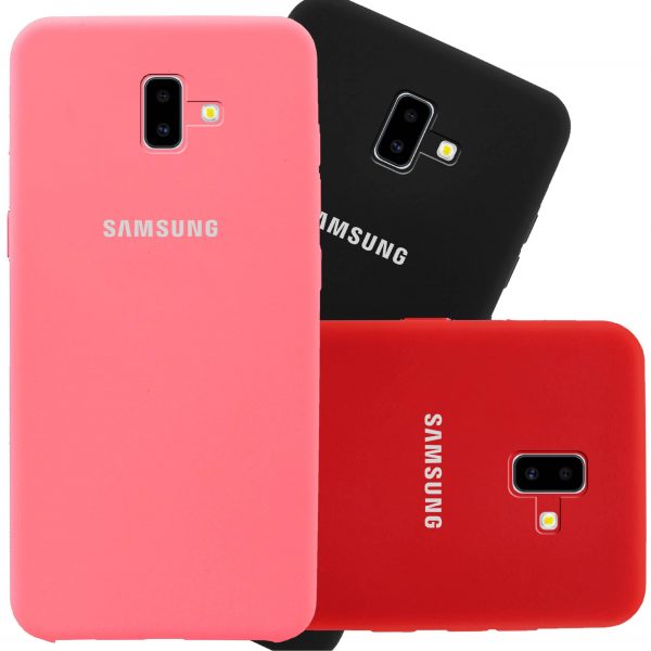 Case J6 2018 Gris Obscuro Logo Samsung Funda Protector