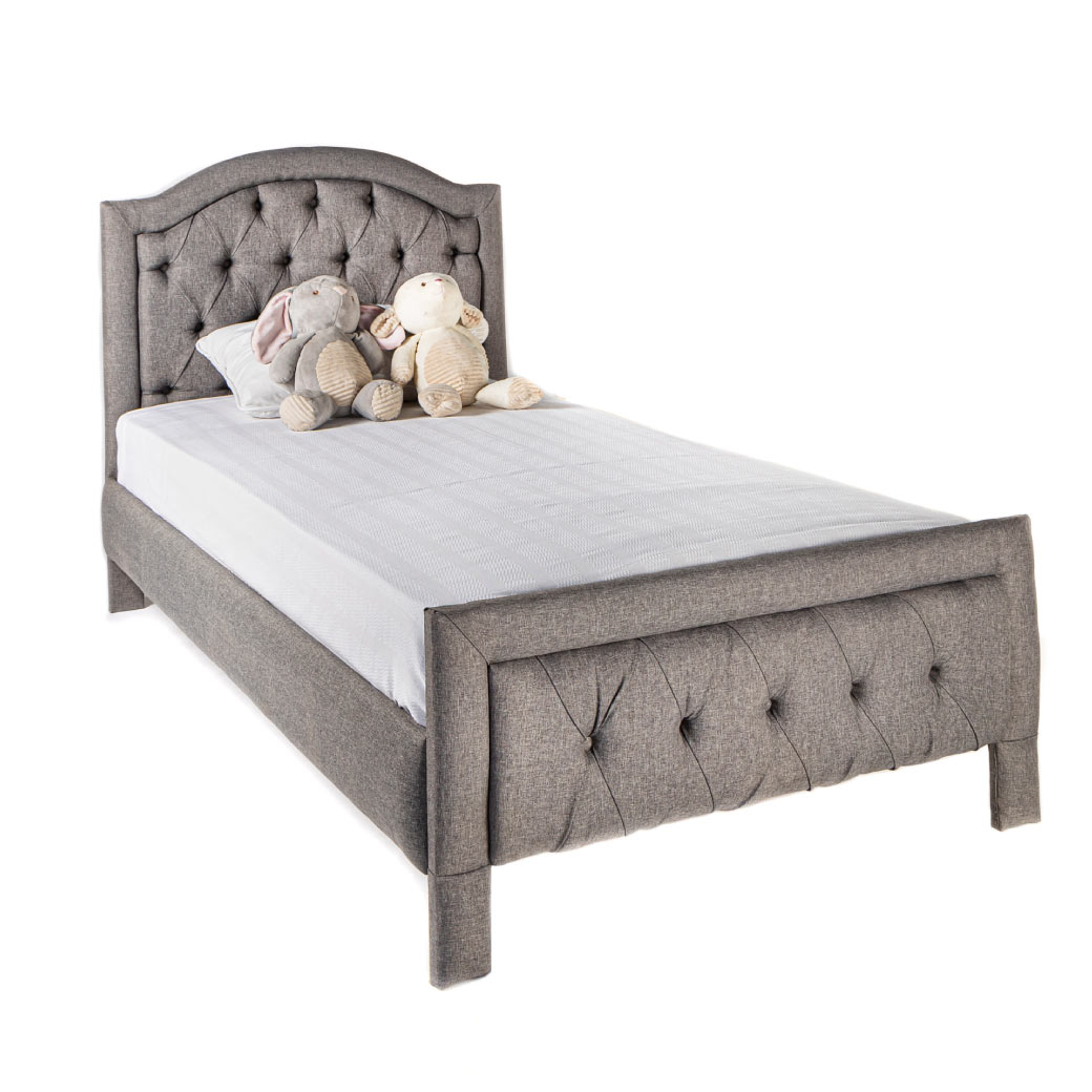 DUDUK Cama moderna capitonada para niños y niñas