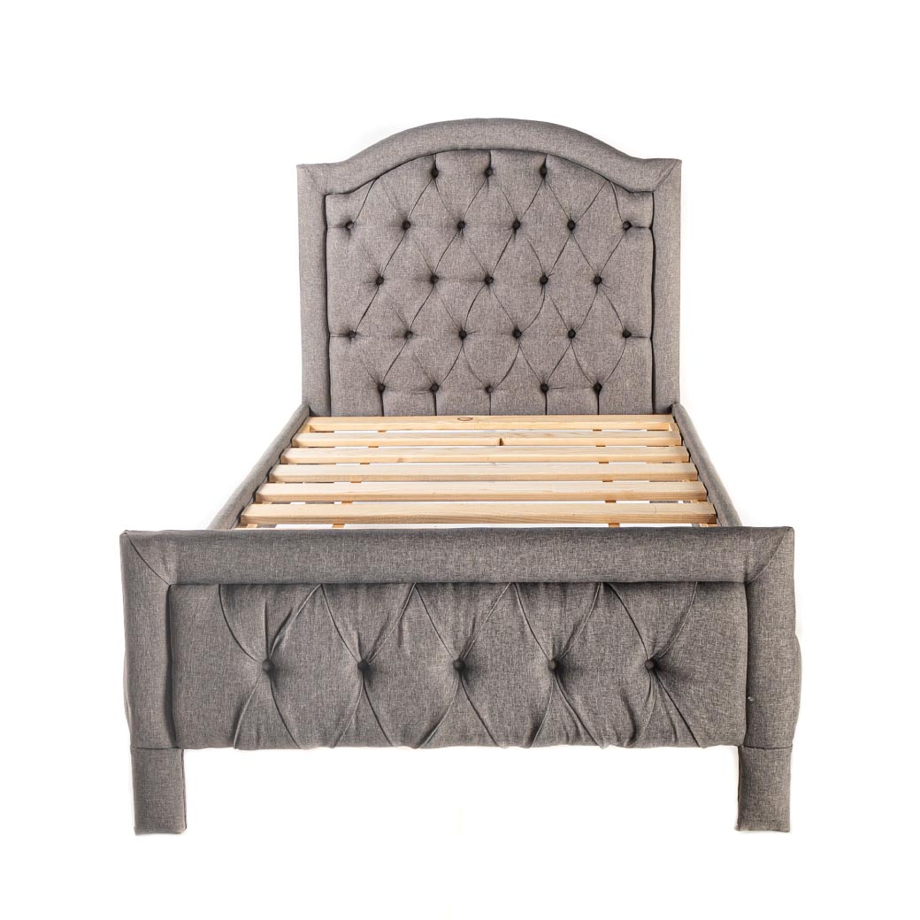 DUDUK Cama moderna capitonada para niños y niñas