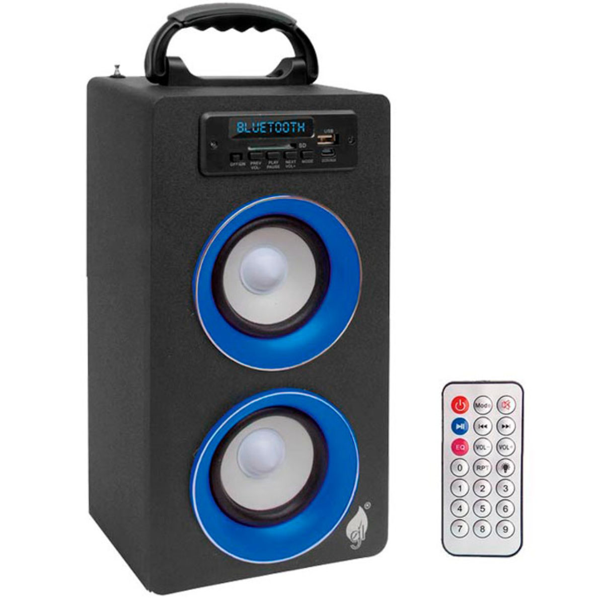 BOCINA PORTATIL MITZU 18 9422BL PORTATIL NEGRO/AZUL ORTY2