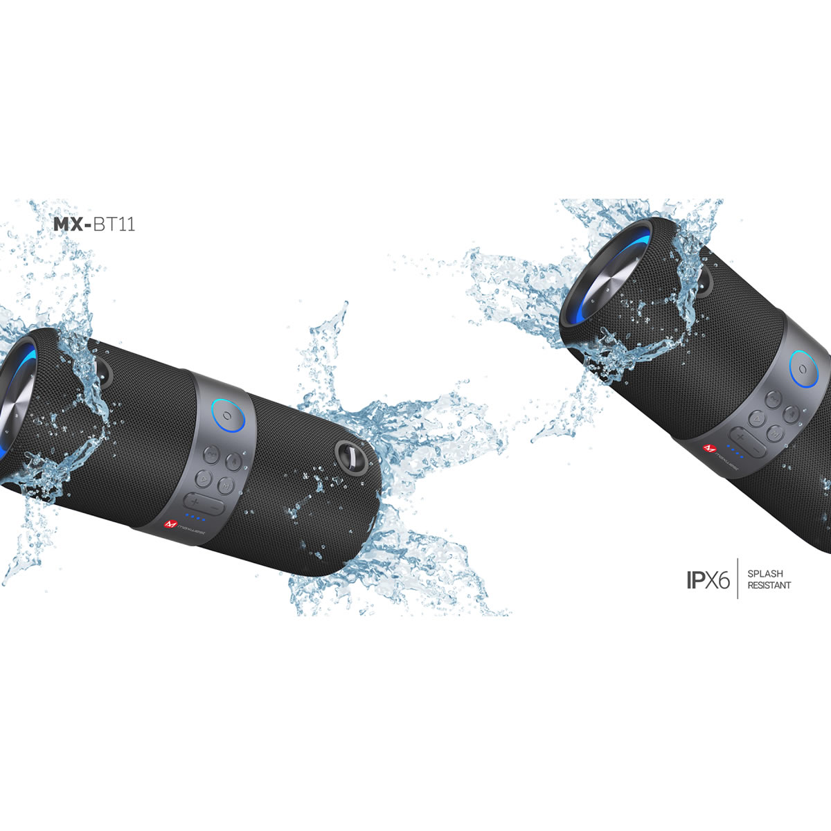 Bocina Portátil Maxwest MX-BT11 Con Función TWS - Multicolor