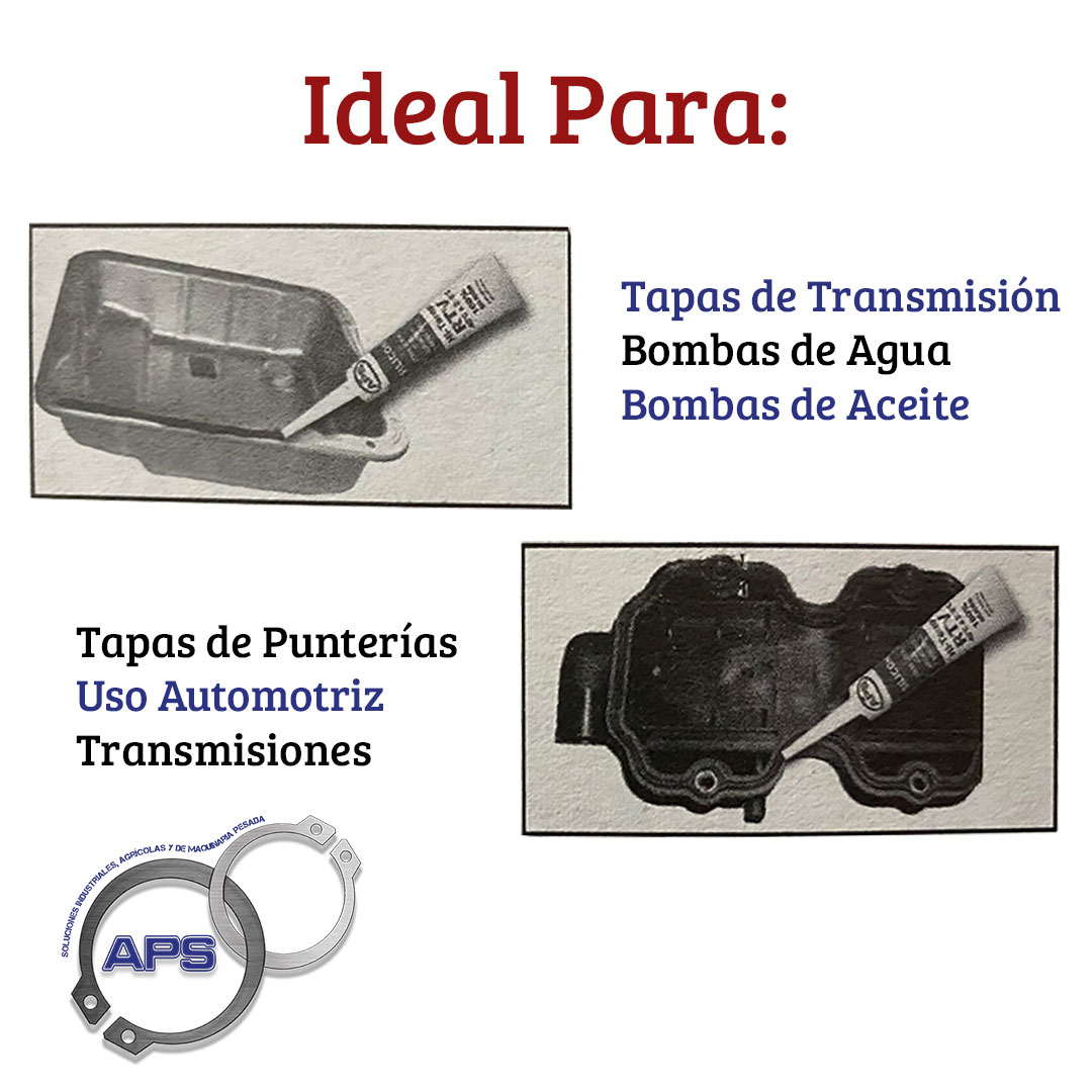 Silicón Negro APS Sellador RTV Alta Calidad Forma Juntas70g