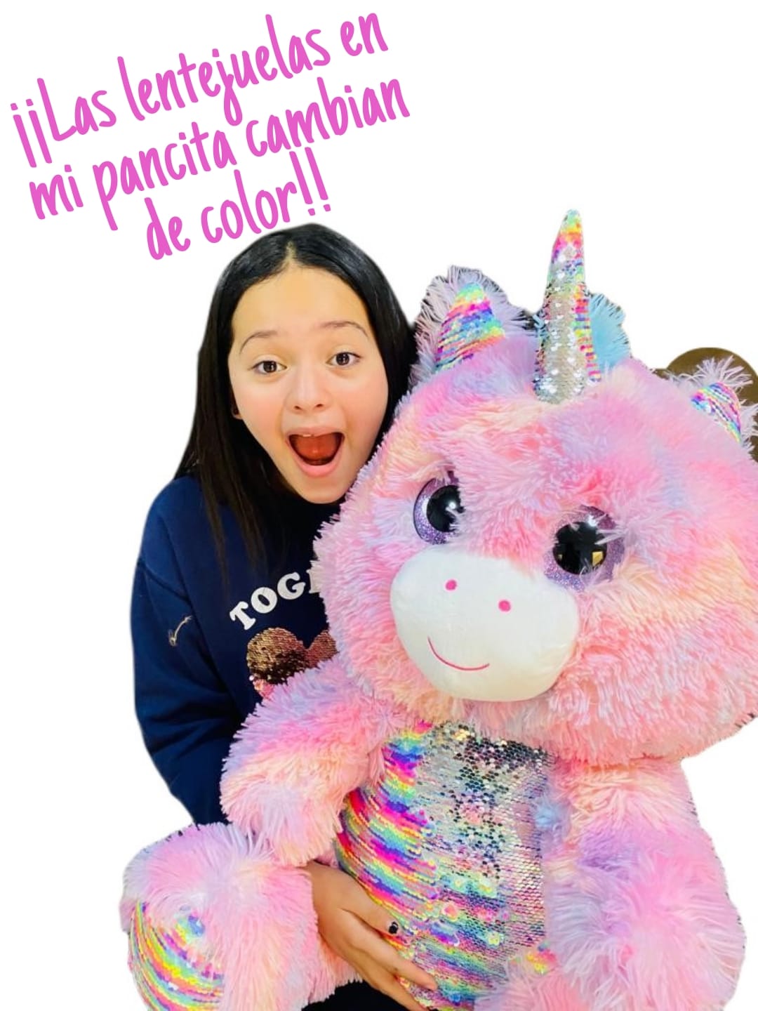 Unicornio Peluche Juguete Acariciable Arcoiris.