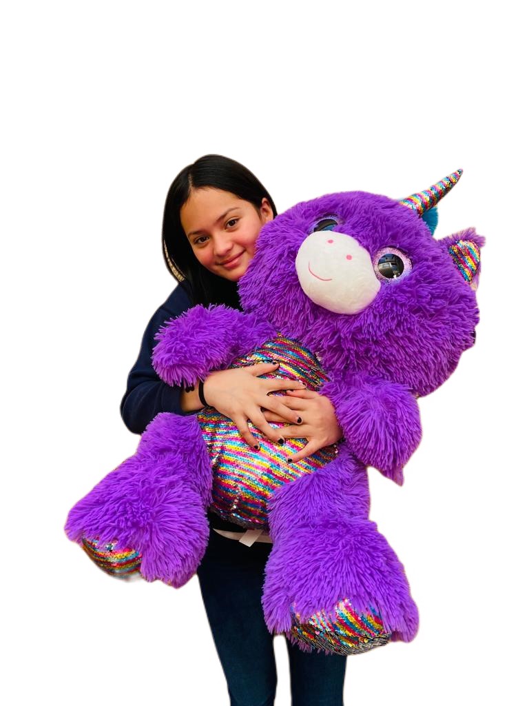 Unicornio Peluche Juguete Acariciable Arcoiris.