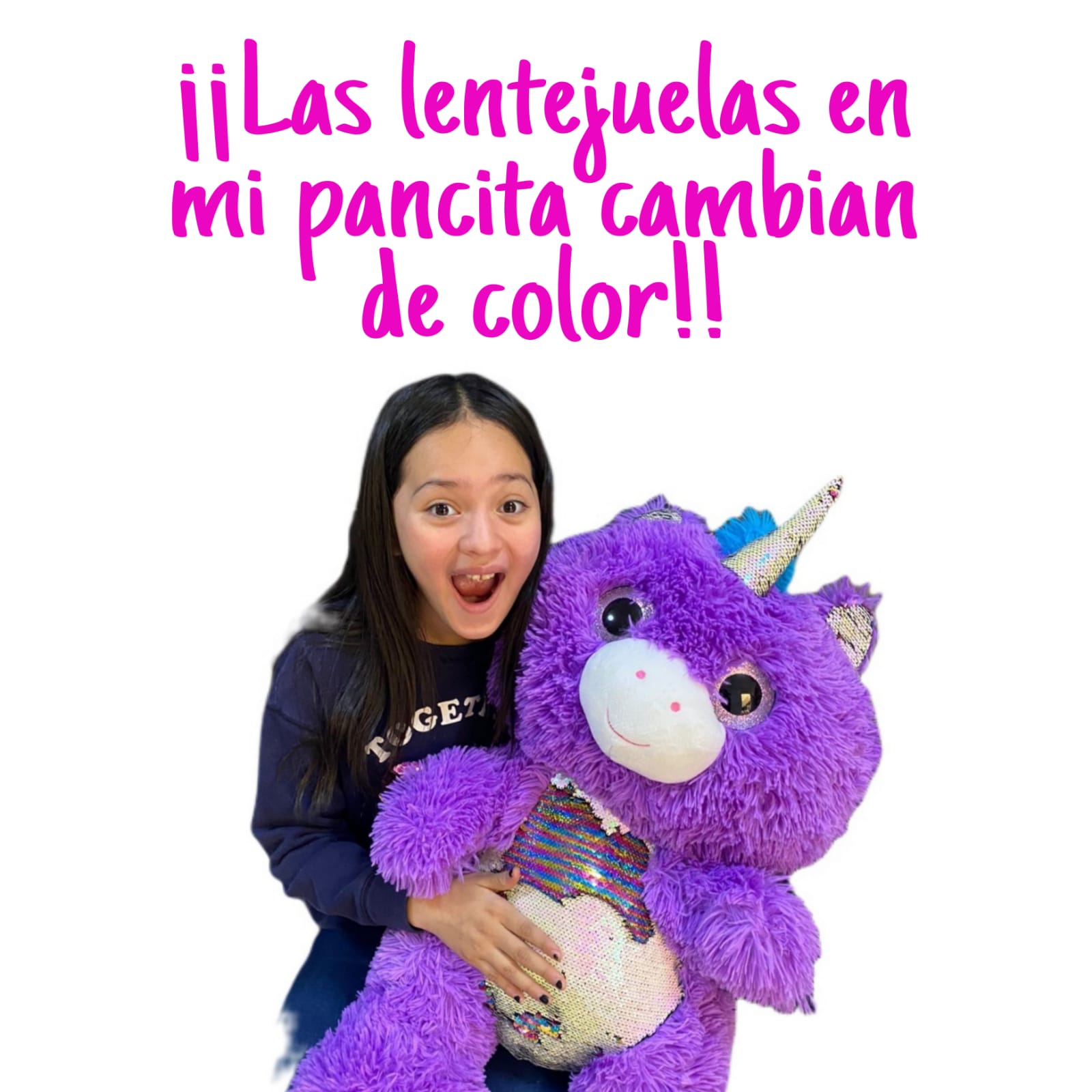 Unicornio Peluche Juguete Acariciable Arcoiris.