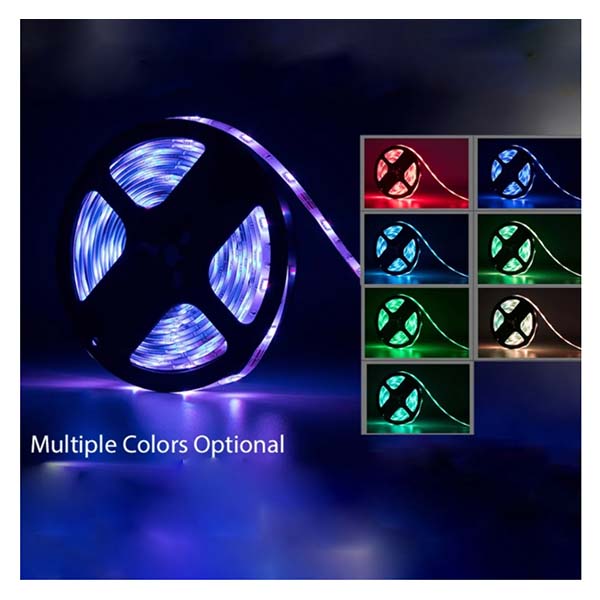 Kit Tira Luz Led 2835 Rgb De 5m Con Control Eliminador T2410 ML.