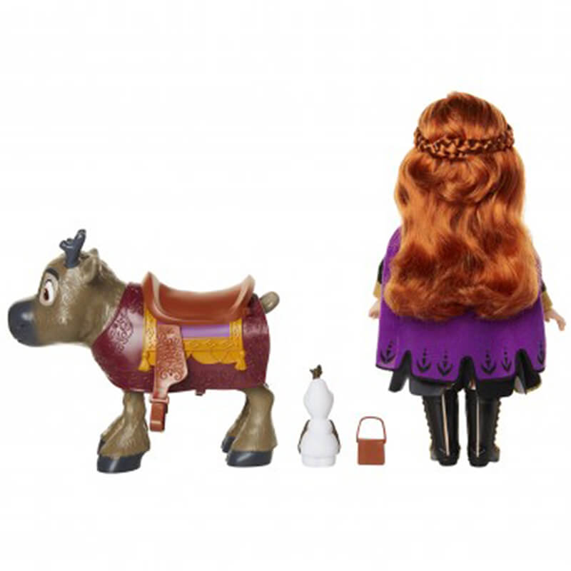 Muñeca Princesa Anna con Figuras de Olaf y el Reno Sven de Frozen II 