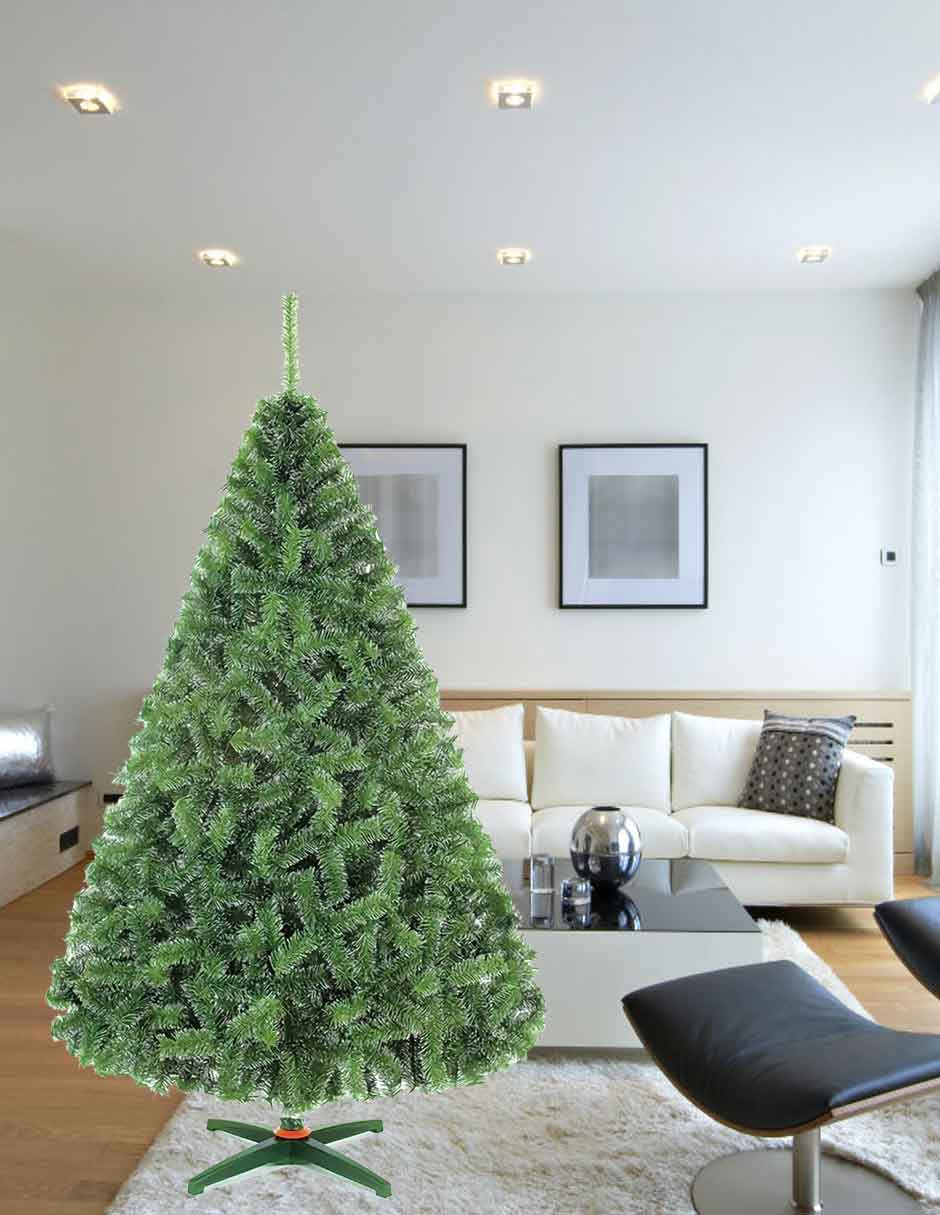 ÁRBOL NAVIDEÑO LUJO VERDE+ docena de esferas 