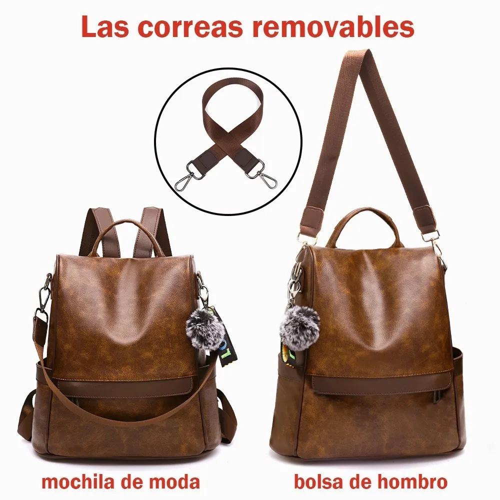 Mochila Mujer Moda Impermeable Antirrobo Bolsa Para Mujer 
