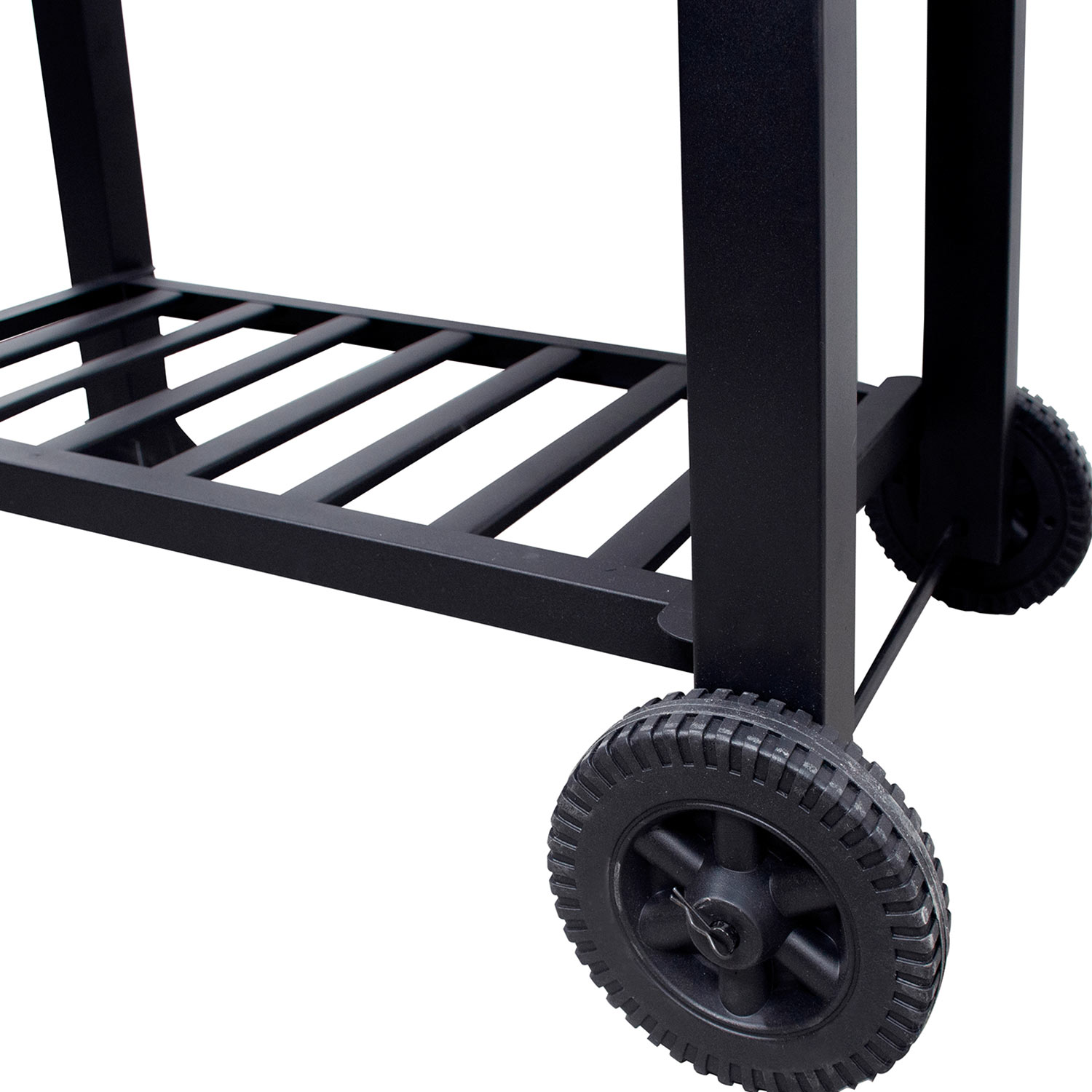 Asador Carbon 24 Pulgadas Con Parrillas Altura Ajustable Ahumador Termometro 