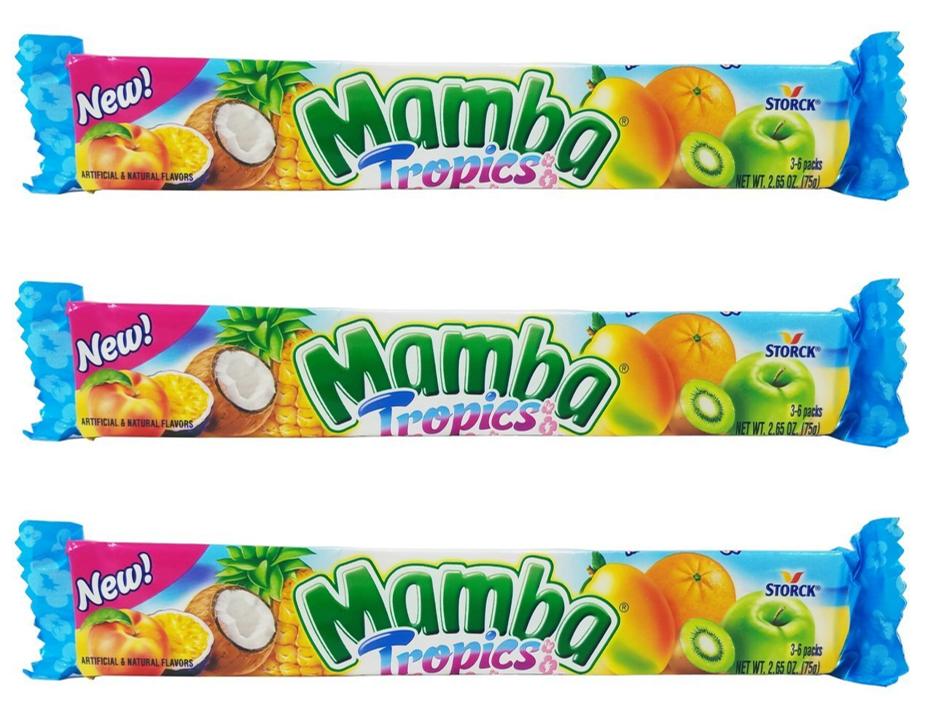 Mamba Sour 18 Fruit Chews (79.5 Gr)