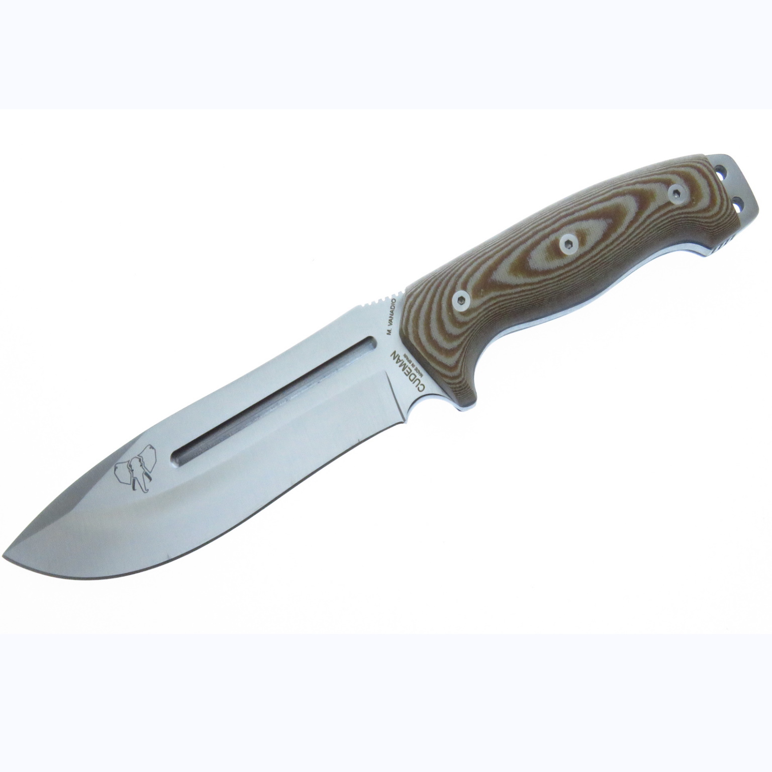 Cu126X Cudeman Spartan Cuchillo Supervivencia Fnda Piel Cafe