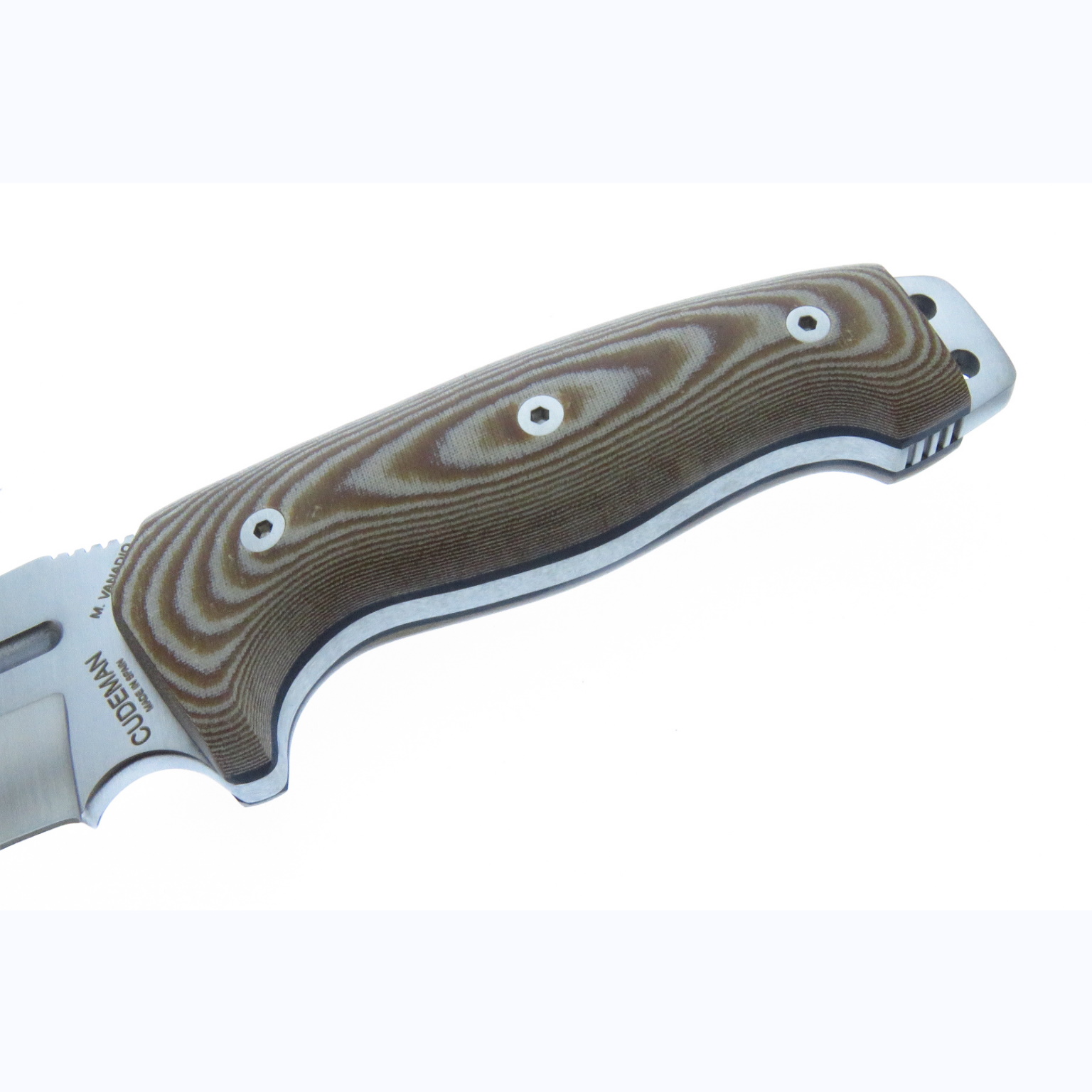 Cu126X Cudeman Spartan Cuchillo Supervivencia Fnda Piel Cafe