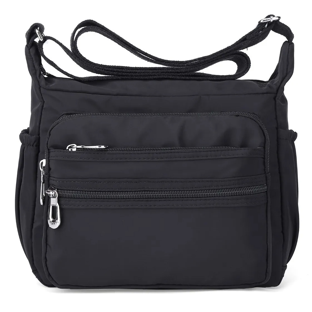 Bolsa De Hombro Impermeable Crossbody Mujer Hombre Negro