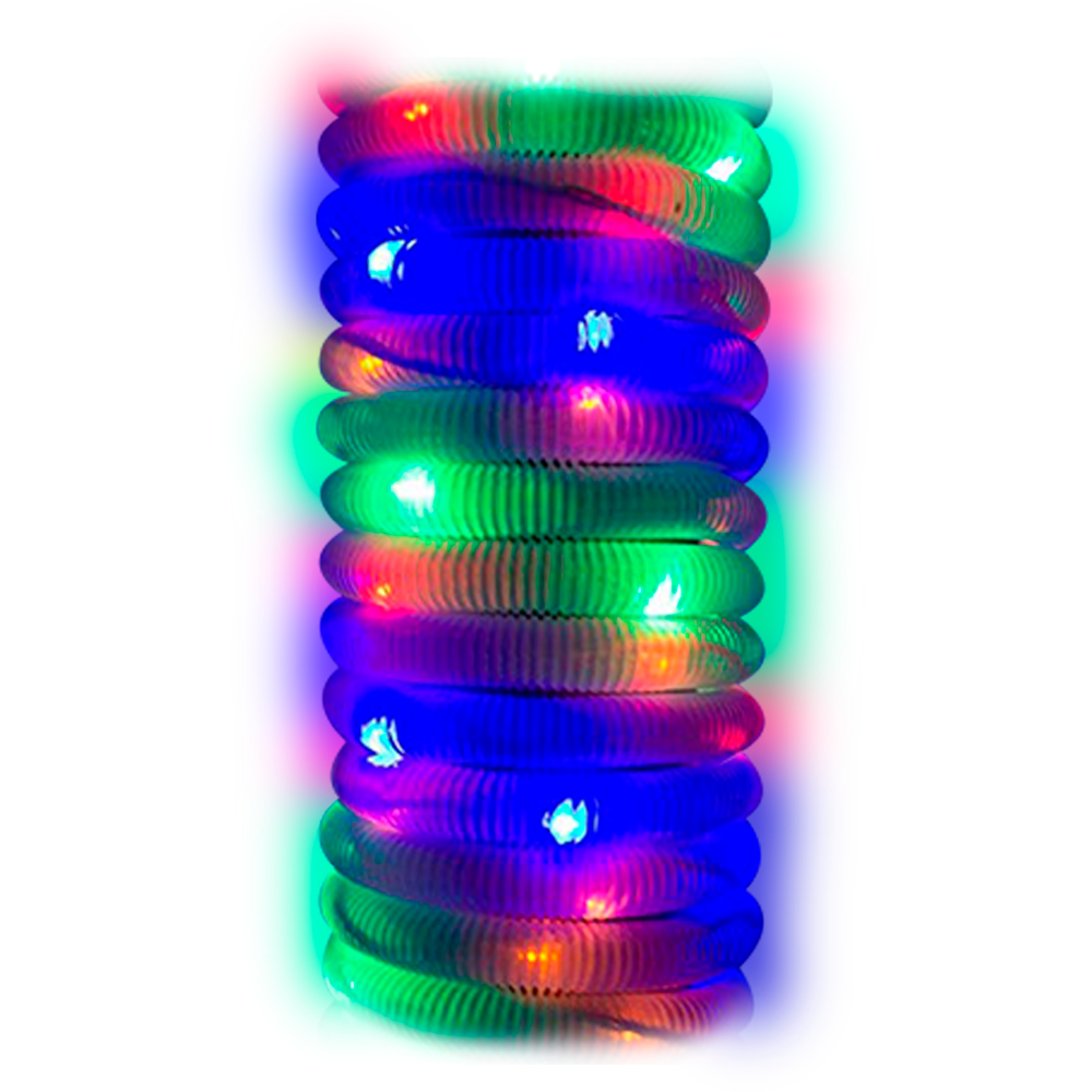 Manguera Corrugada Blanca Luz Led Multicolor Exterior/Interior Plástico 10 m