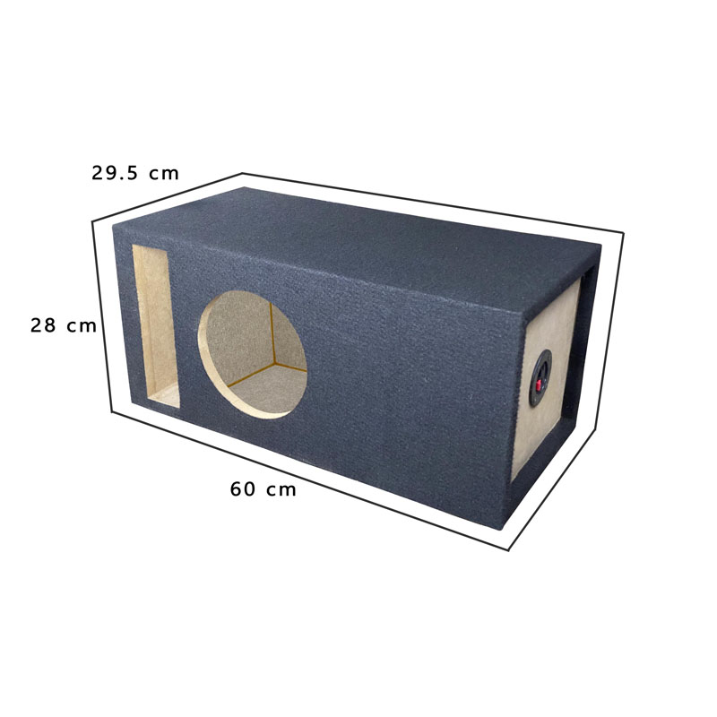 Cajon Subwoofer 8 Pulgadas Mdf Tapizado Port Laberinto