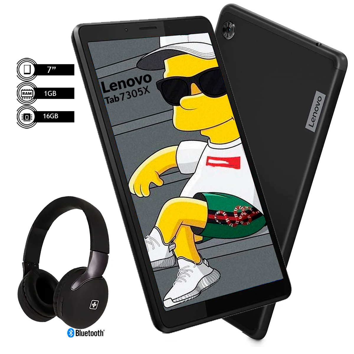 Tablet Lenovo M7 7305x Quadcore 16gb Nano Sim 7 + Audifonos