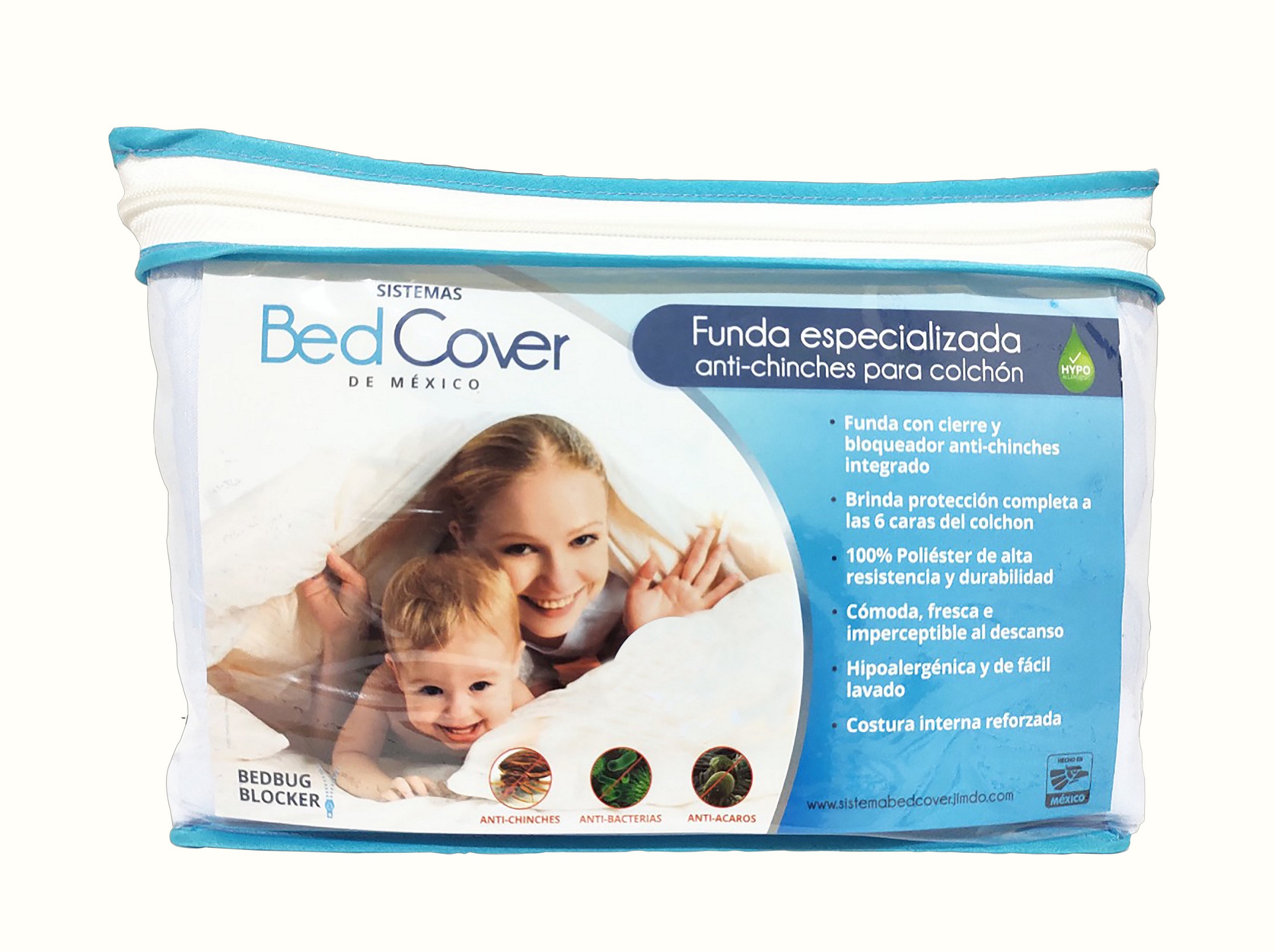 Funda Anti Chinches Colchón Matrimonial Alta Gama 1.90x1.35x35