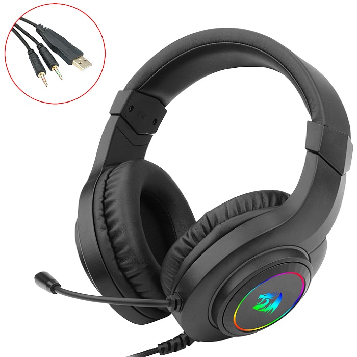 Diadema Redragon Hylas H260-RGB Microfono Gaming Headset 3.5mm