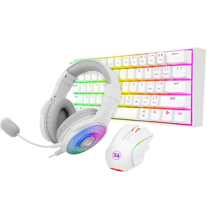 Kit Teclado Mouse y Diadema Redragon S129W Gaming Español