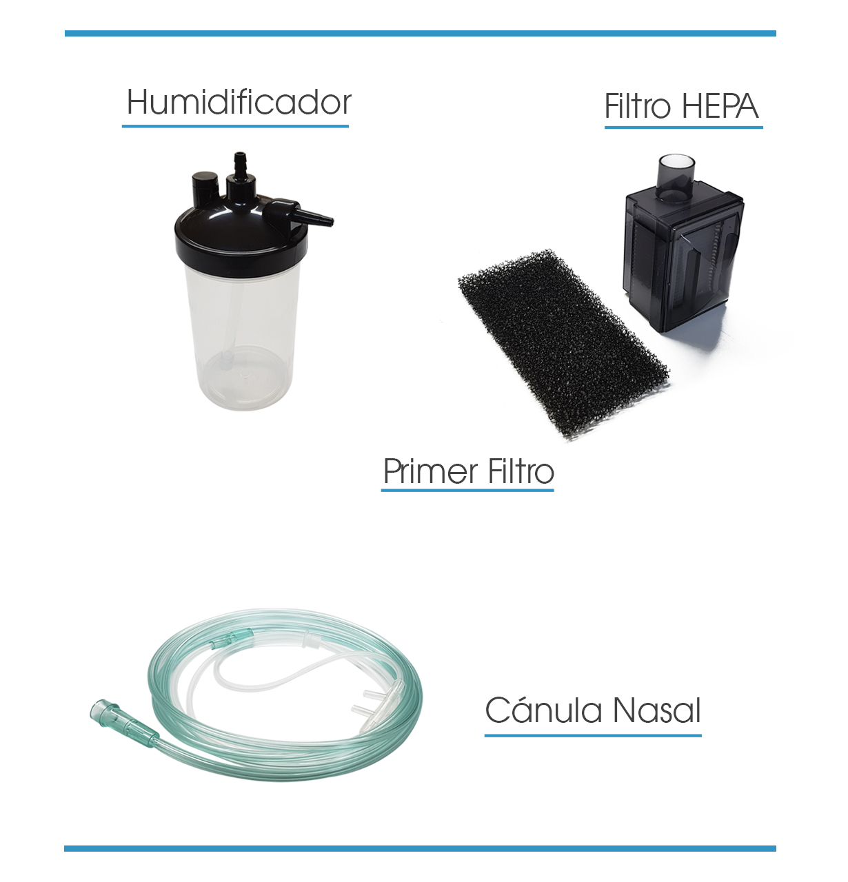 KIT DE REPUESTO DE FILTROS CONCENTRADOR DE OXIGENO YASEE (COMPATIBLE CON OTRAS MARCAS)
