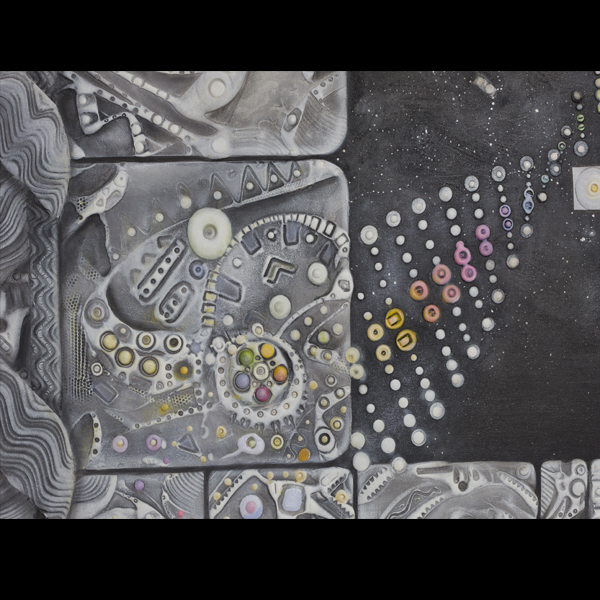 "ADN Y ARN"  Arte Mexicano Neocrotálico por Javier López Pastrana (Giclée) impresión en canvas lienzo de algodón listo para enmarcar 48x60cm