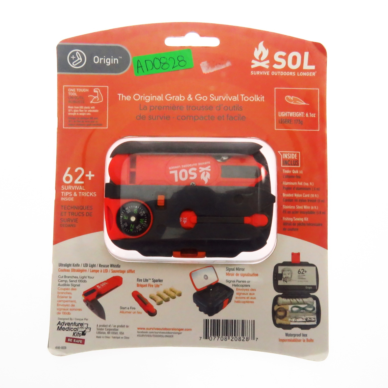 Ad0828 Adventure Medical Sol Kit De Supervivencia