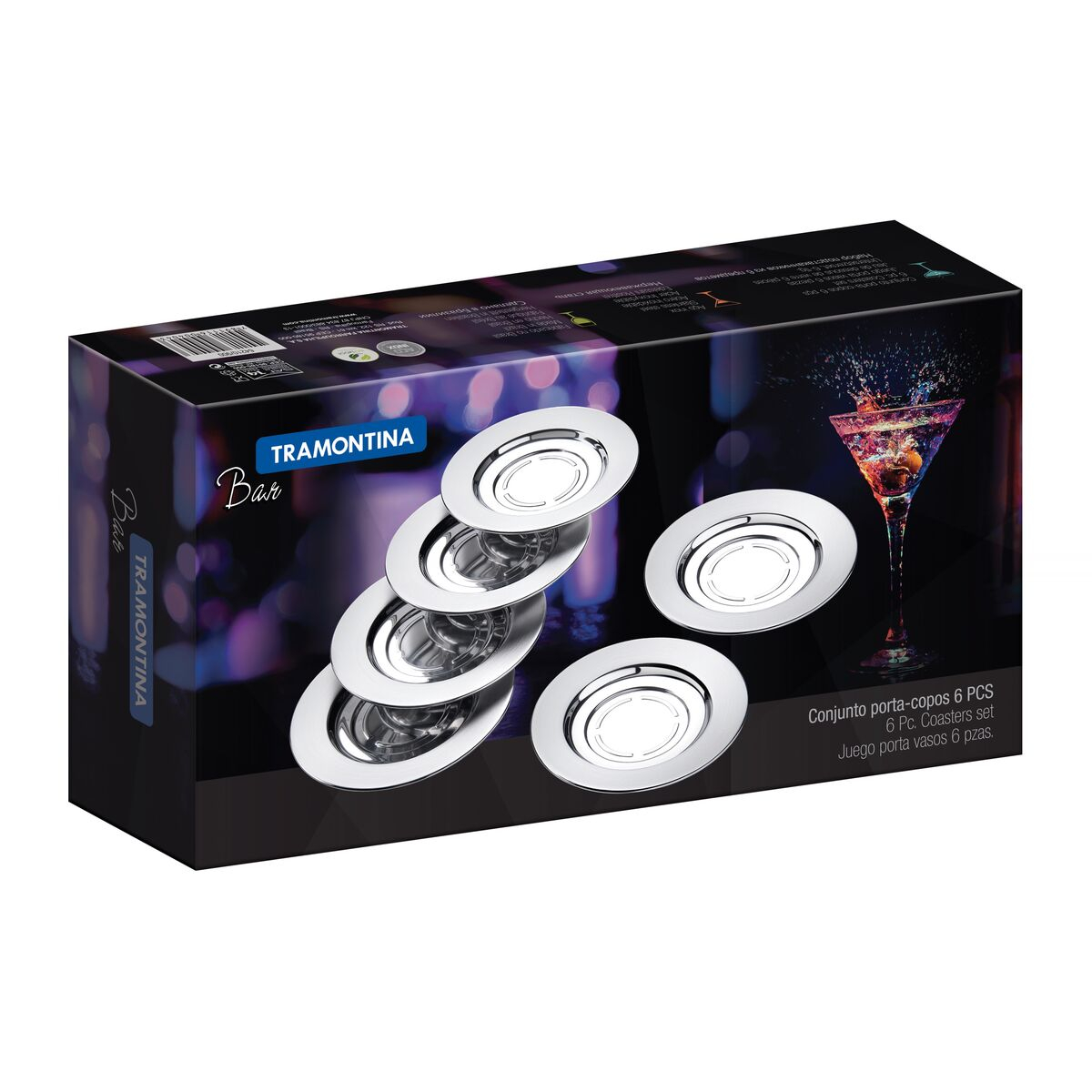 JUEGO DE PORTA VASOS TRAMONTINA 64210/900 6 PZAS ENDY1