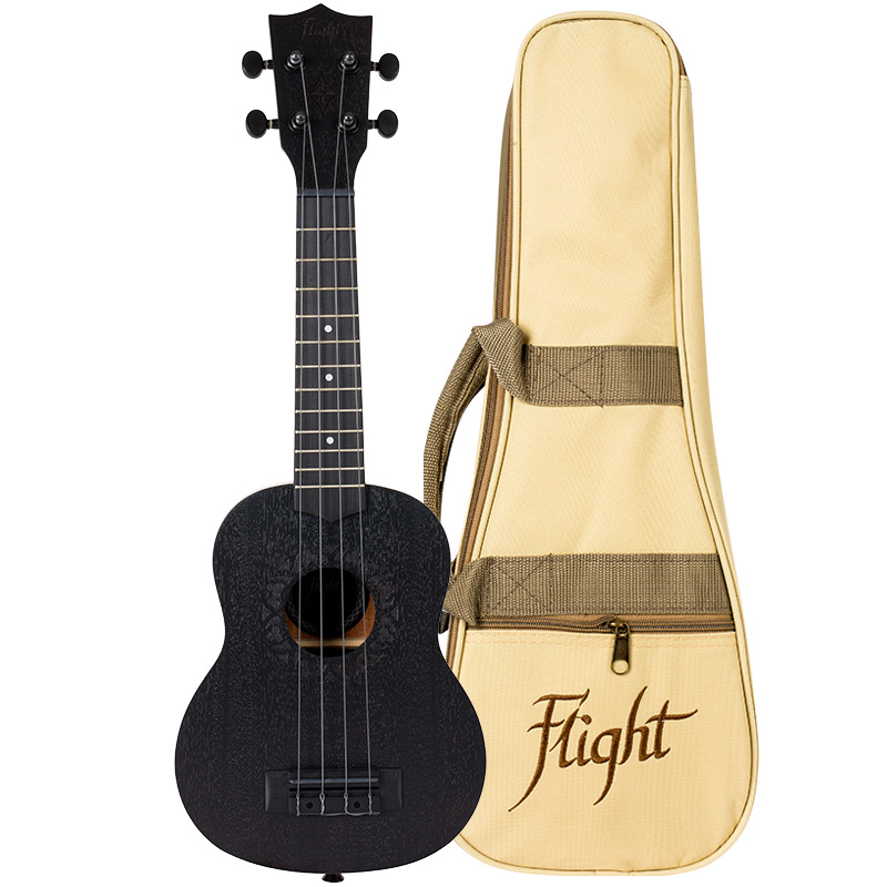 Ukelele Flight Soprano Nus310 Blackbird Con Funda