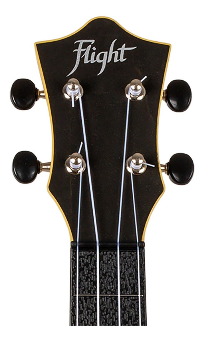 Ukelele Negro Tamaño Soprano 17 Trastes Flight Tusl-35 Blk