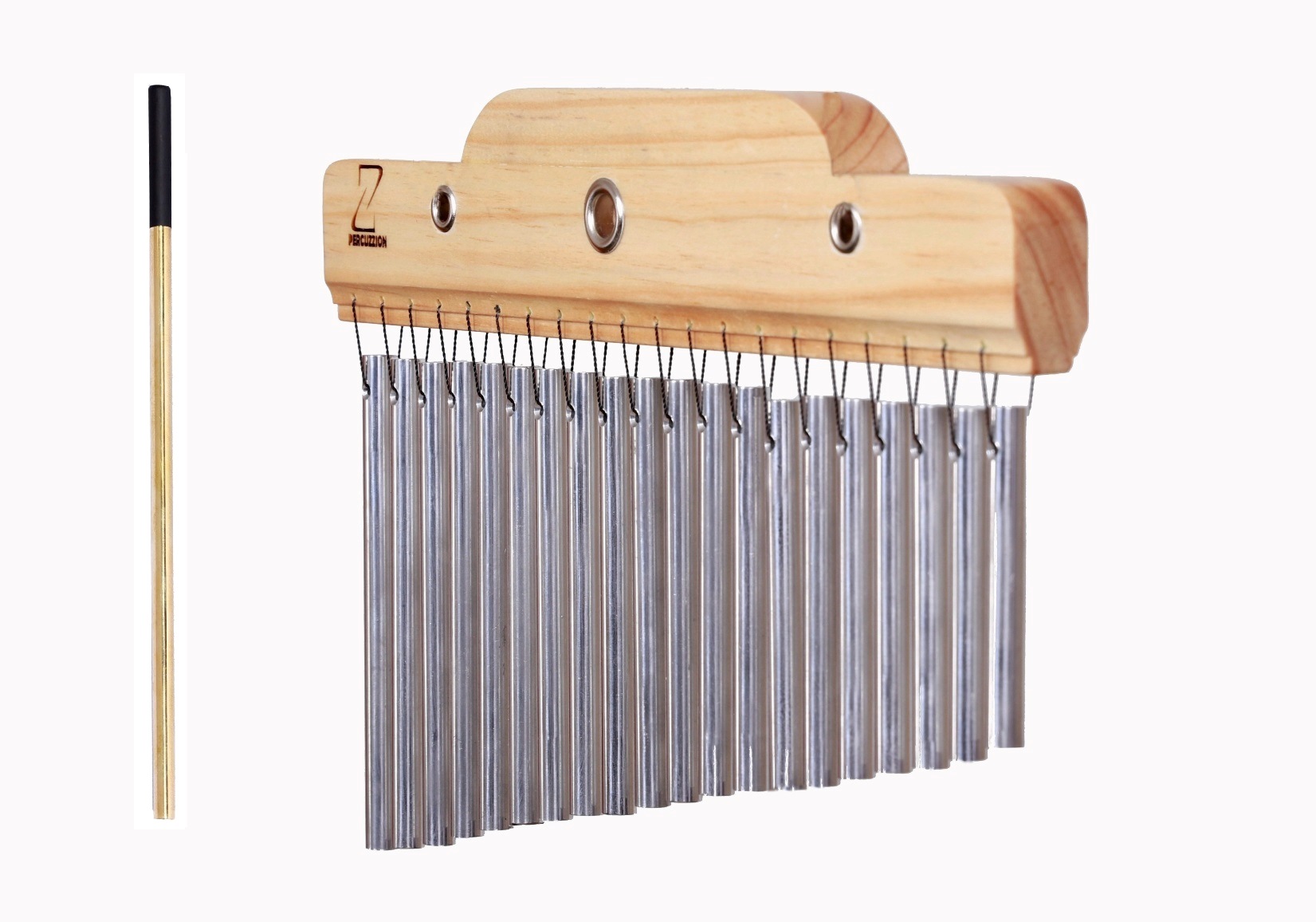CAMPANA CHINA 20 TONOS CON FUNDA; CORTINA MUSICAL