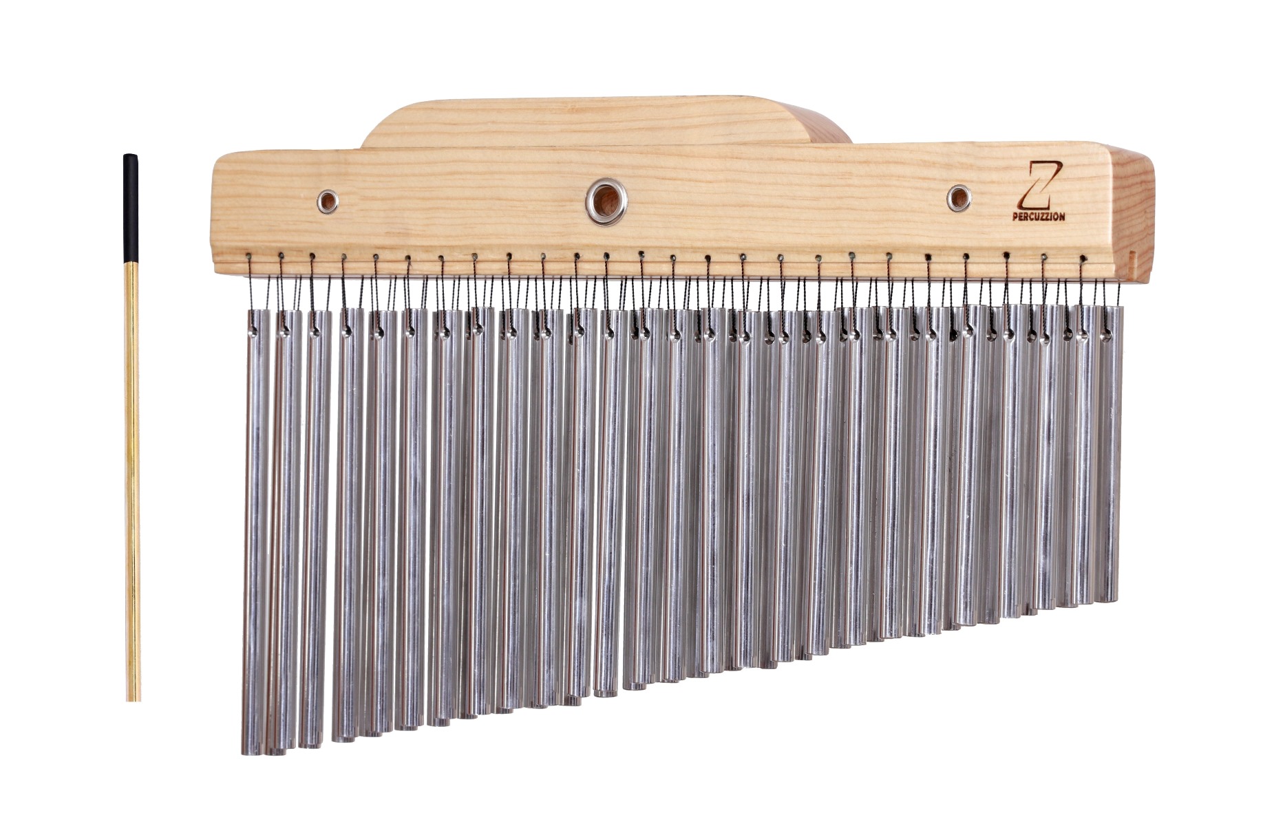 CAMPANA CHINA 50 TONOS DOBLE FILA, CON FUNDA; CORTINA MUSICAL