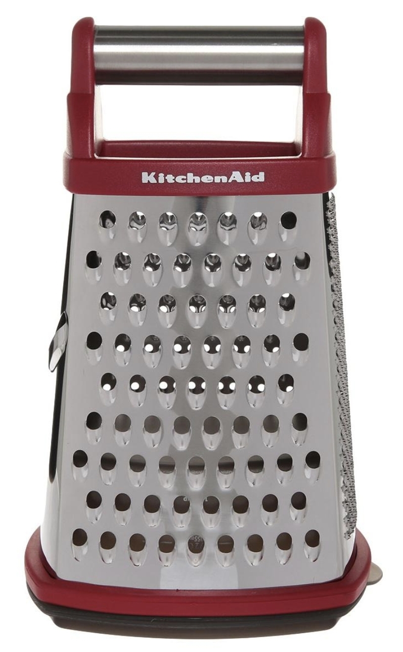 Rallador 4 Lados Acero Inoxidable Recipiente Kitchenaid Rojo