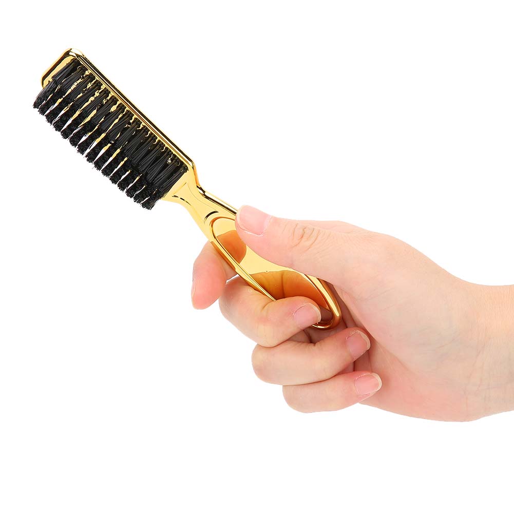 Cepillo Limpiador Para Barba Y Corte De Cabello Peine Dorado