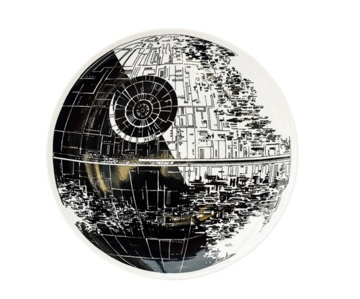 Vajilla Porcelana 12 Pzas Star Wars Disney Darth Vader Colección R2D2 Lucasfilm