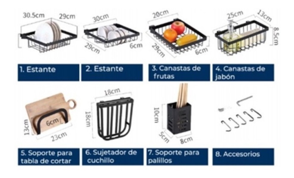Escurridor De Trastes All In One 2 Niveles Grande Con Regalo