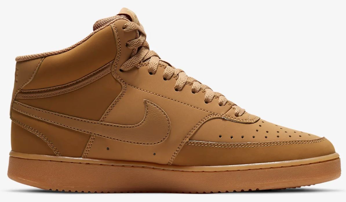 Tenis Nike Court Vision Mid Para Hombre Casual Camel Original