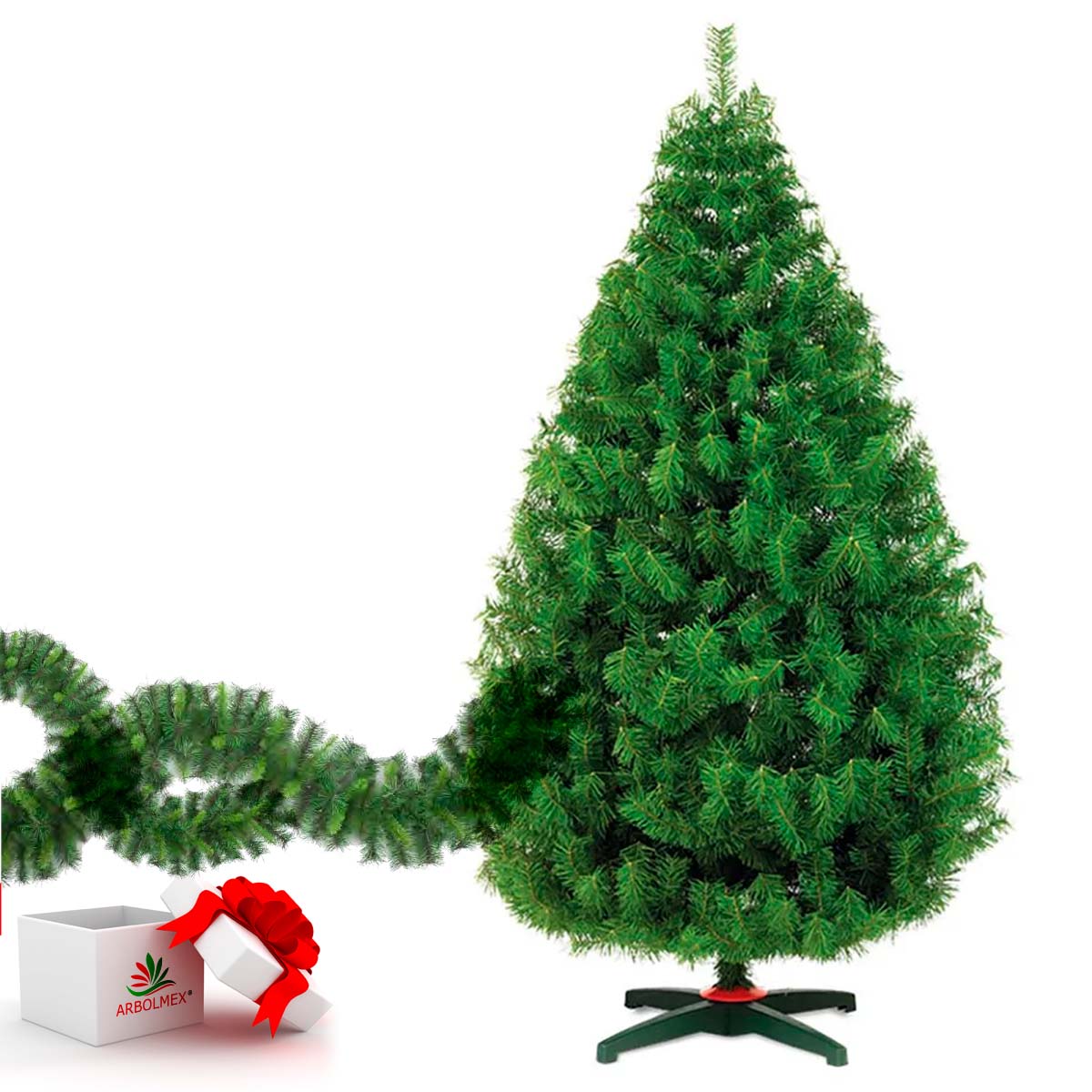 PINO BALSAM 1.9 VERDE NAVIPLASTIC (ARBOL ARTIFICIAL NAVIDEÑO) + ARBOLITO DE ESCRITORIO