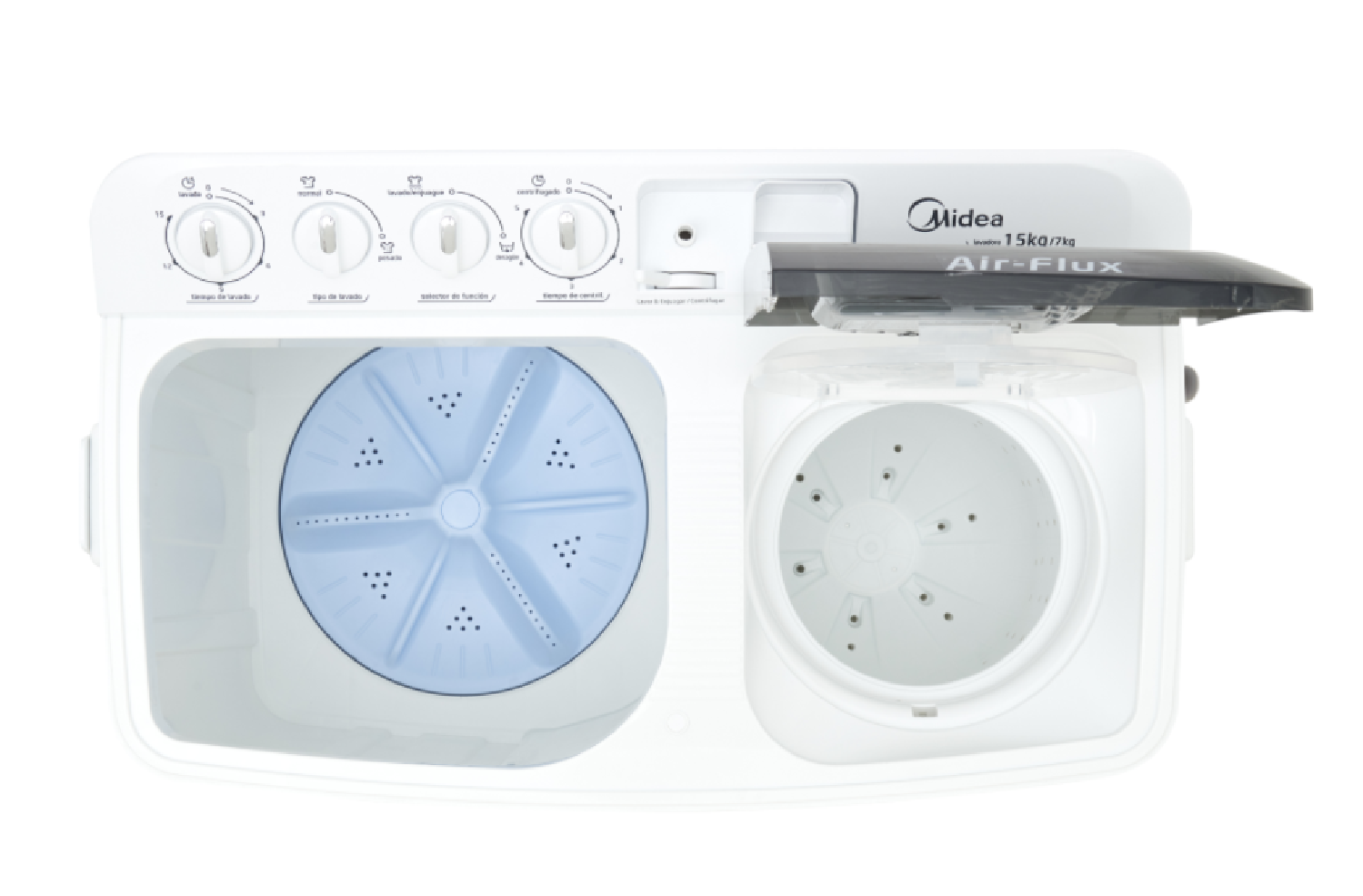 LAVADORA 15 KG DOBLE TINA TRIPLE FUNCION  Air Flux BLANCA