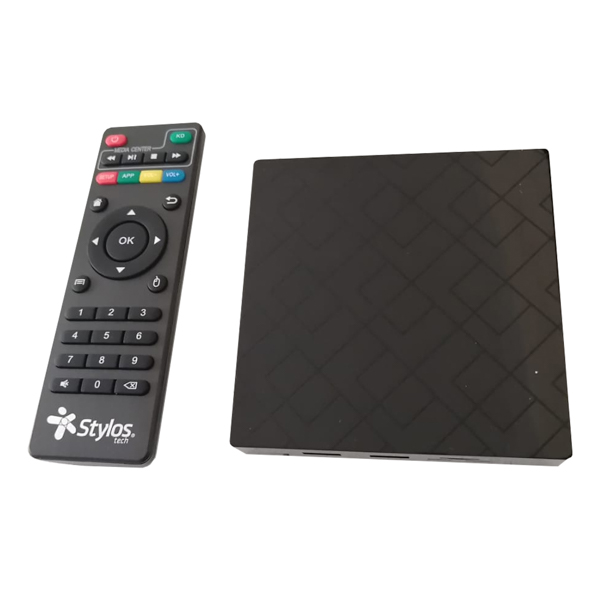 Streaming Box Stylos Hdmi Android 9.0 Smart 4k Netflix Apps