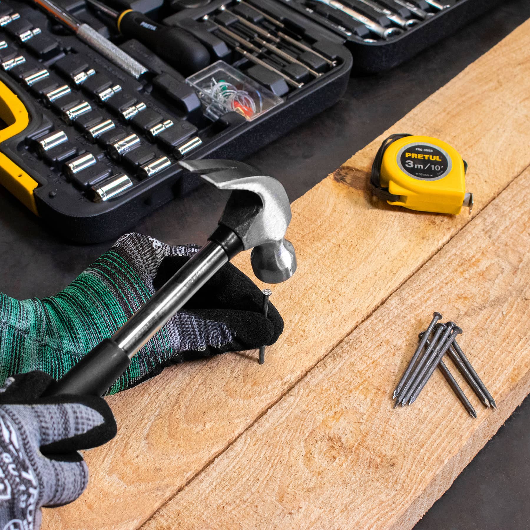 Juego De Herramientas Kit Mecánica Dados Puntas Llaves Allen.